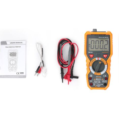 Digitales Multimeter Pm18c Für Temperatur-, Frequenz-, Kapazitäts-, Widerstands-, Strom- Und Spannungsmessung