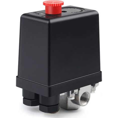Druckschalter-luftkompressorventil 220v Automatischer Druck Druckschalter Kompressorschalter Steuerventil Für Schnelle Druckreduzierung (4 Löcher)