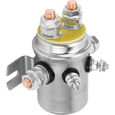 Elektrisches Windenrelais 300 A – 12 V Dc Spannung – Schnelle Installation Für Atvs Und Geländefahrzeuge – Material Aus Abs Und Messing