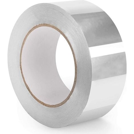 Aluminium-klebeband - Professionelles Thermisches Isolierband – 5cm X 50m - Hochtemperatur-aluminium-kleberolle Zur Reparatur - Zum Abdichten Von Lüftungs- Und Klimaanlagen