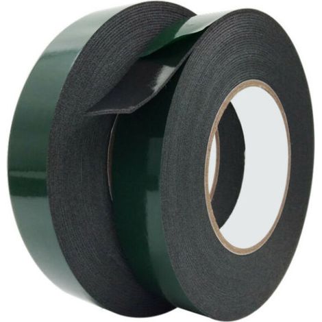 Extra Starkes Doppelseitiges Klebeband, 2 Rollen Starkes Doppelseitiges Schaumstoffklebeband Für Dauerhafte Montage Und Geeignet Für Die Automobilindustrie, Zierleisten (20mm X 10m)
