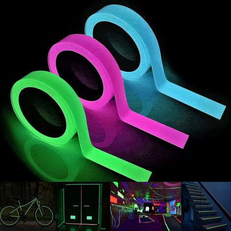 Leuchtendes Klebeband, 3m1cm Glow-in-the-dark-klebeband, Reflektierendes Band, Zur Dekoration Von Bühne, Garage Und Treppen (3 Stück)