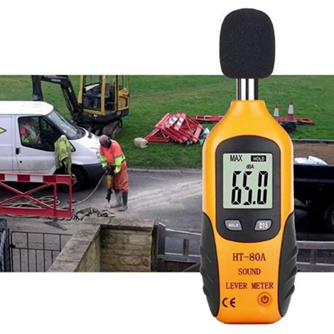 Professioneller Schallpegelmesser 30-130 Db – Dezibelmeter Mit Hintergrundbeleuchtetem Display (batterie Enthalten)