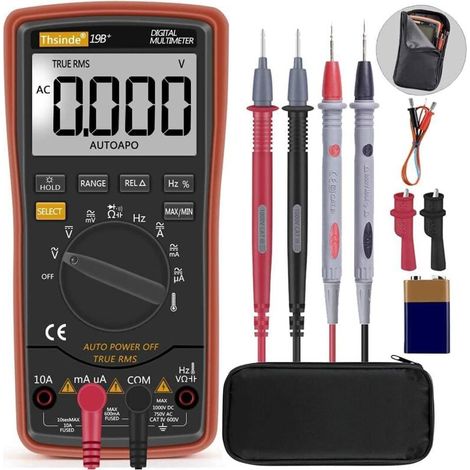 Test Automatisches Multimeter Für Temperatur, Ac/dc-spannung, Strom, Widerstand, Durchgang, Kapazität, Frequenz, Dioden-transistoren