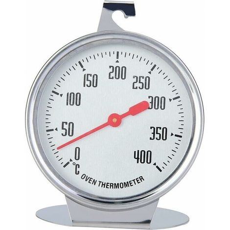Ofenthermometer, Sofortablesendes Temperaturmessgerät Mit Edelstahlsonde Und Haken Für Backofen Oder Grill - 7 X 9 Cm