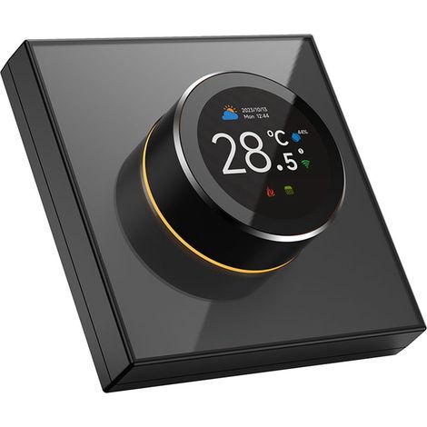 Intelligenter Wlan-thermostat, 1,32 Zoll – Präzise Temperaturregelung – 7 Ambientelichter – Kompatibel Mit Wasser-/fußbodenheizung Und Kessel