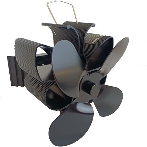 Treetalk – Magnetischer Kaminventilator Mit 4 Flügeln – Verstärktes Aluminium – 15–30 % Holzeinsparung – Effiziente Heißluftzirkulation