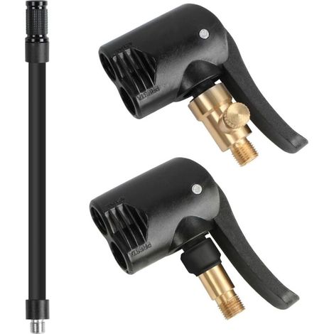2 Stück Reifenventiladapter Für Autos, Aufblasdüse, Adapter, Gewindeter Pumpenkopf Als Ersatz Mit Doppelventil, Für Auto-, Fahrrad- Und Motorradreifen