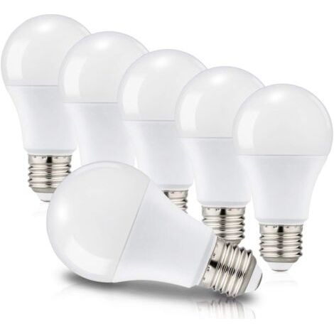 Led-glühlampen E27 A60 12w Entspricht 100w, Edison-schraubsockel, 6000k Kaltweiß, 1150 Lm, 220-240v, 6er-pack, Nicht Dimmbar