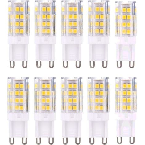 G9 Led-lampe Glühbirnen, Warmweiß 3000k 5w Licht Entspricht 40-w-halogenlampen 420 Lumen Nicht Dimmbar, 10er-pack