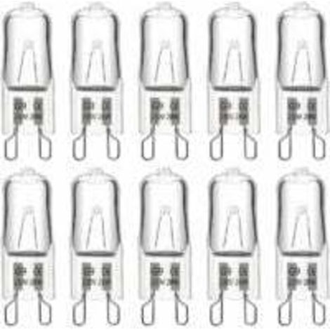 Halogen-glühbirne G9 28w 230v, 370lm 2700k Warmweiß Dimmbar, G9 Kapsellampen, Für Kronleuchter, Landschaftslampen, Wandleuchten, Schrankbeleuchtung, 10er-pack