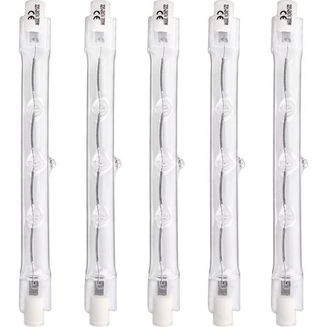 Lineare Halogenlampen R7s 118mm 300w, Dimmbar Warmweiß 2700k 4500lm, 220v Doppelendige R7s Strahler Für Deckenleuchten, Landschaftsbeleuchtung, Sicherheitsarbeitslicht, 5 Stück
