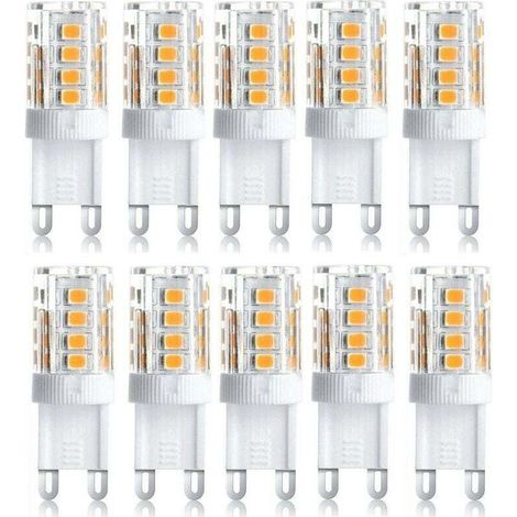 10er-pack Led-strahler, Dekoratives Led-licht, G9-led-glühbirne, 5 W Warmweiß/kaltweiß, Energiesparende Led-lampen, Ersatz Für Halogenlampen, Ac 230 V, Nicht Dimmbar