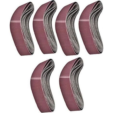 Set Aus 6 Schleifbändern, 915x100 Mm – Körnungs-sortiment 60/80/100/120/150/180 – Zum Schleifen Von Hartholz Und Metall – Hohe Abriebfestigkeit - Gxk51-b