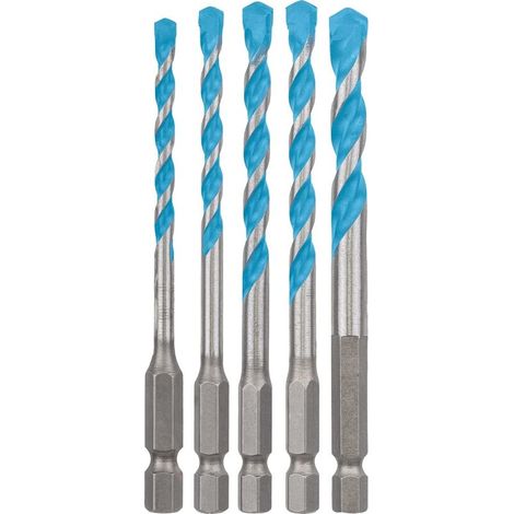 Accessoires 5x Expert Hex-9 Multiconstruction Bohrersets (für Beton, Ø 4-8 Mm, Zubehör Für Schlagbohrmaschine)
