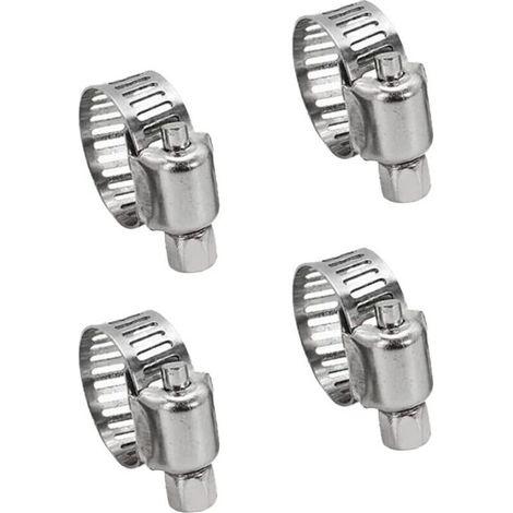 4 Einstellbare Edelstahlklemmen 304, 10-16 Mm - Für Wasser-/gasrohre/kabel
