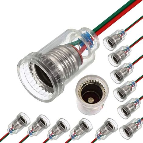 15 Stück E10 Lampenfassung E10 Led Schraubmontage Kleine Lichtfassung E10 Steckdose Mit Sockellosen Leuchtenbasis Für Elektrische Tests Zu Hause