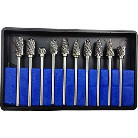 Rotierende Fräser Aus Wolframkarbid – 10er-pack, Durchmesser 3 Mm × Länge 6 Mm, Für Holzgravur Und -bohrung
