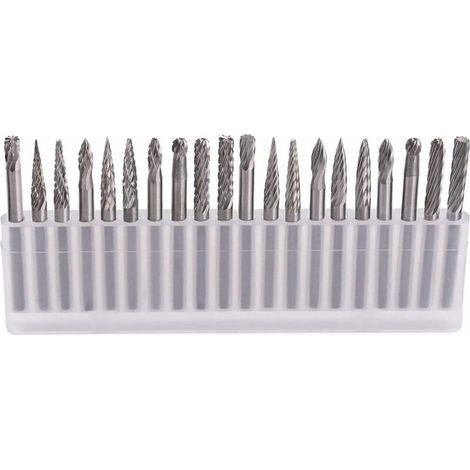 Rotierende Fräser - 20 Stück Hartmetall-fräser, Rotierender Stahlbohrer, Diamantbohrer/rotierwerkzeug Mit 3 Mm Schaft/diy Holzbearbeitung, Schnitzen, Gravieren, Bohren In Holz