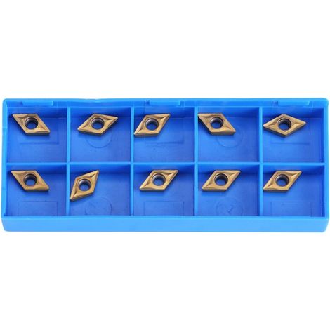 10 Stück Cnc-hartmetall-einsätze, Drehwerkzeuge Für Die Metallbearbeitung, Mit Box, Zubehör Für Metalldrehmaschinen, Dcmt070204 Us735 Dcmt51.51