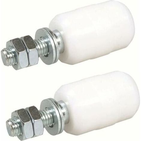 Obere Nylon-führungsrollen Für Schiebetüren – 2er-pack, 40 X 60 Mm – Befestigung Mit Gewindestange – Rostbeständig