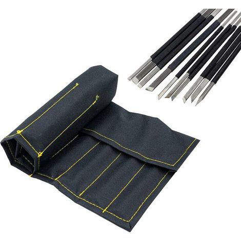 Werkzeugset Für Steinbildhauerei, Schwarze Linie, Aus Hochfestem Kohlenstoffstahl, Gravurwerkzeug-set, 10 Stück
