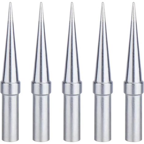 Lötspitze, 5 Stück Konische 0,4 Mm Ersatz-lötspitzen, Kupferne Vernickelte Lötspitzen, Geeignet Für Wr Wesd51 Wes51 Wes50