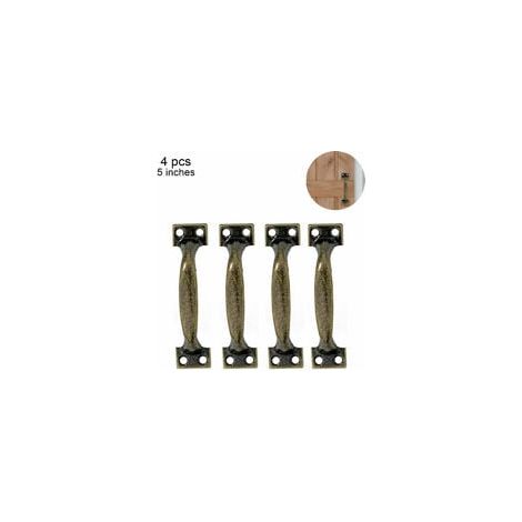 4 Stück Scheunentürgriffe, Türgriffe Für Holzzäune, Vintage-schrankgriff Für Küchenschränke, Möbel, Schubladen, Schrankbeschläge, 5 Zoll, Grünbronze