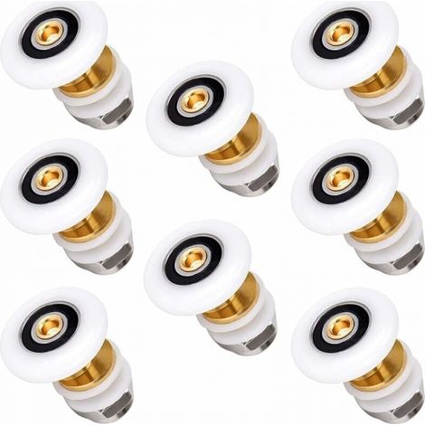 Duschrollen 25 Mm, Rollen Für Schiebetüren Der Dusche, Lager Für Duschtür, 8 Stück