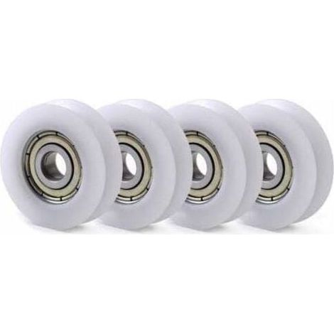 10 Stück U-förmige Nylon-kunststoff-riemenscheiben Mit Integrierten 608 Kugellagern, Nutbreite 6 Mm, Außendurchmesser 30 Mm, Innendurchmesser 10 Mm
