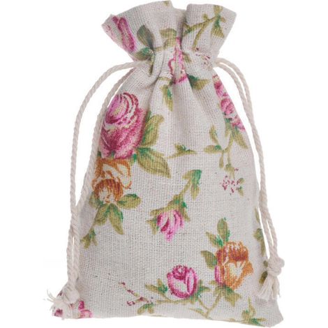 Set Aus 50 Jute-leinen-beuteln, Kleine Stofftaschen, Baumwollbeutel 10 X 14 Cm, Jutesack, Stofftäschchen Mit Kordelzug