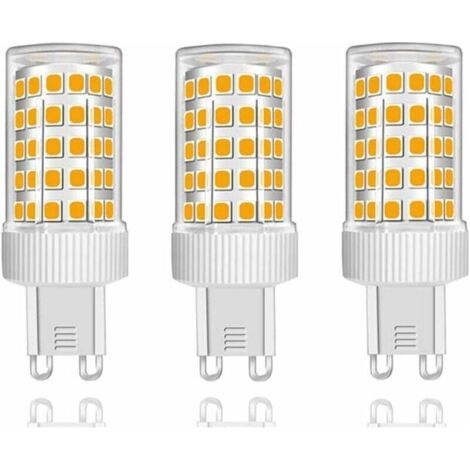 3er-pack Led-g9-glühbirnen, 10w (entspricht 150w Halogen), 86 Leds, 1000 Lumen, 360° Abstrahlwinkel, Extra Hell, Ac 220-240v, Nicht Dimmbar, Warmweiß 3000k... [energieeffizienzklasse B]