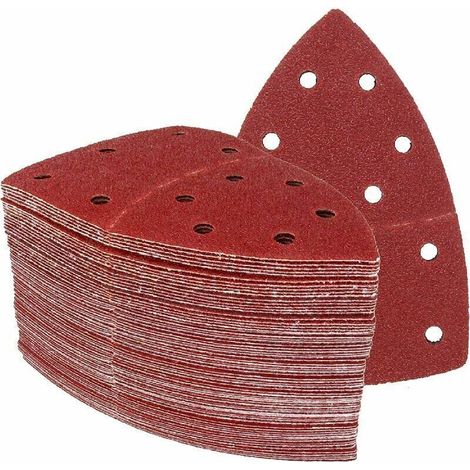 50er Pack Dreieck-schleifblätter, Schleifpapier 105 X 152 Mm, Körnung 80, Geeignet Für Verschiedene Dreieckschleifer