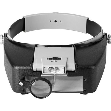 Bandeau-lupe Für Uhrmacher, Freihändig, Lupe Mit Licht, Kopflupe Mit Led-beleuchtung, Für Uhrmacher, Juweliere, Zum Lesen