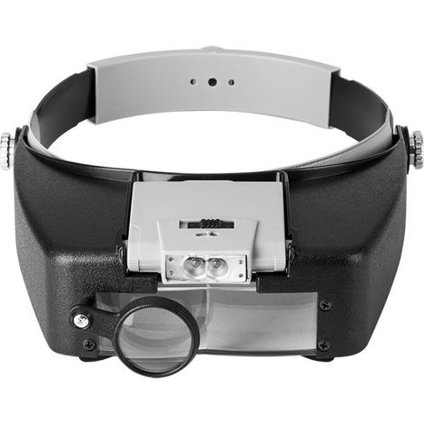 Hände-frei Uhrmacher-lupe Mit Licht, Kopfband-lupe Mit Led-beleuchtung, Vergrößernde Lupe Für Uhrmacher, Juweliere Und Zum Lesen