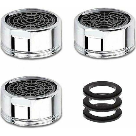 Wasserhahn-perlator M20, 3er-pack Wasserhahn-luftmischer Mit Edelstahlsieb, Wassersparer, 20 Mm Außengewinde.