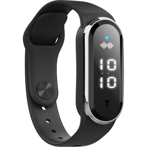 Noir Ultraschall-armband Gegen Mücken, Elektronische Ultraschall-mückenuhr, Schrittzähler, Verstellbare Bänder Mit Usb-ladung, Wiederverwendbar