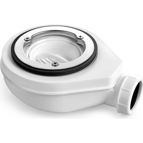Duschablauf 90 Mm, Auslaufdurchmesser 40/50 Mm, Duschablauf Mit Siphon Für Duschkabinen, Duschablauf Mit Geruchsneutralem Siphon + Haarfilter
