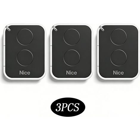 3er-pack Nice Era-one On2e Fernbedienungen – 2-kanal – Frequenz 433,92 Mhz – Reichweite Bis Zu 200 Meter – Kompatibel Mit Nice-antrieben