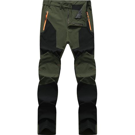 Schwarz-graue Arbeitshose Mit Verstärkungen – Größe L – Stoff: 98 % Polyester, 2 % Elasthan – Abriebfest