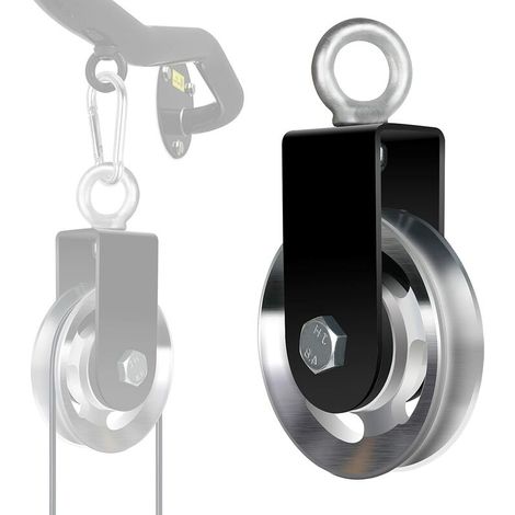Heberolle 90 Mm – Aluminiumlegierung – 360° Drehbares Rad – Maximale Belastung Für Gymnastiksysteme Und Industrielle Anwendungen