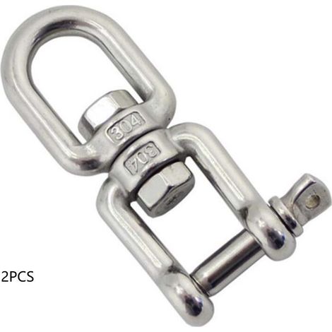 Émerillon Mit Schrauböse Und Drehbarem Gelenk Aus Edelstahl 304 – 8 Mm – Korrosionsbeständig Für Marine Umgebungen – Sichere Befestigung Für Boote