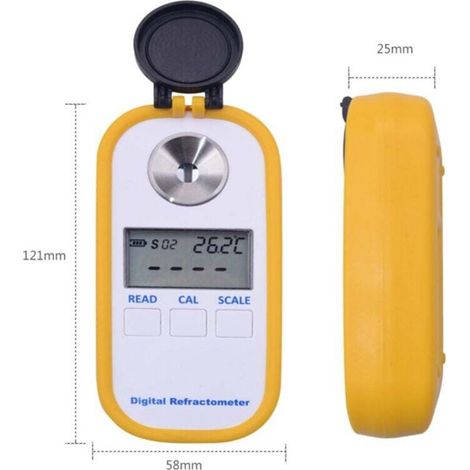Tragbares 4-in-1 Digitales Honigrefraktometer / Wasser / Brix / Messinstrument Refraktionsmessgerät Tester Dr301