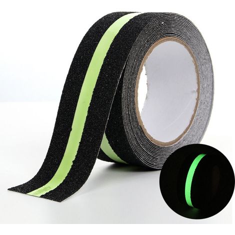 Rutschfeste Klebestreifen Mit Fluoreszierendem Band Für Nächtliche Reflexion, Rutschfeste Streifen Für Innen- Und Außenbereich, Ideal Für Treppen Und Stufen 50mm 1m