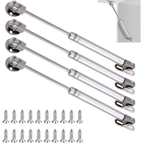 4er-pack Gasdruckfedern 150n – Länge 270mm – Aus Kaltgewalztem Stahl Und Abs-kunststoff – Für Holztüren Und Tv-möbel – Sichere Installation