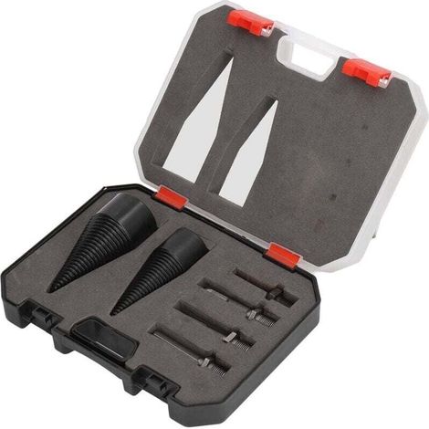 Abnehmbarer Bohrer Für Holzspalter, 6-teiliges Bohrerset Für Holzspalter, Robuster Kegelbohrer, Kegel Mit 32 Mm Und 42 Mm, Holzspaltbohrer Mit 4