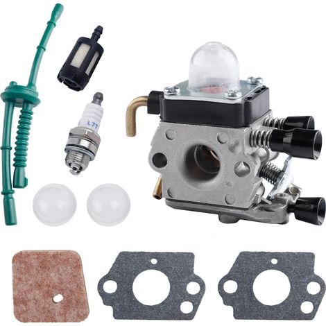 Vergaserkit Für Stihl Fs38 Fs45 Fs46 Fs55 Fs74 Fs75 Fs80 Fs85 Hl45 Hl75 Hs70 Hs74 Km55 Km55r Rasentrimmer Vergaser Mit Kraftstoffschlauch-kit, Ersatz-luftfilter