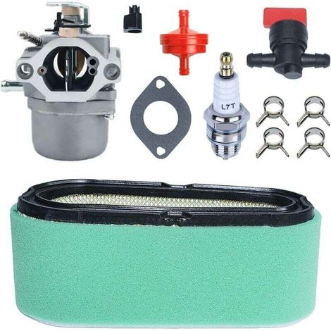 Luftfilter- Und Vergaserkit Für Briggs Stratton 699831 799226 496894 498027 284707 286707 799728 Und Weitere Modelle, Luft- + Vorfilter Mit Doppelter Filtration, 11-teiliges Zubehörset