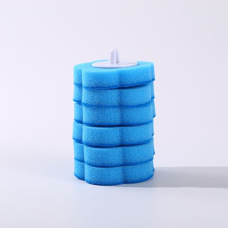 Nachfüllpackung Für Wegwerfbare Wc-reiniger, Blaue Reinigungsschwämme Mit Meeresduft, Desinfizierend Und Schrubbernd, 60 Stück