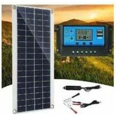 300 W, 12 V Solarpanel Mit 60 A Solarladeregler-ladeset, Ideal Für Wohnmobile, Yachten, Outdoor-aktivitäten Und Gartenbeleuchtung.